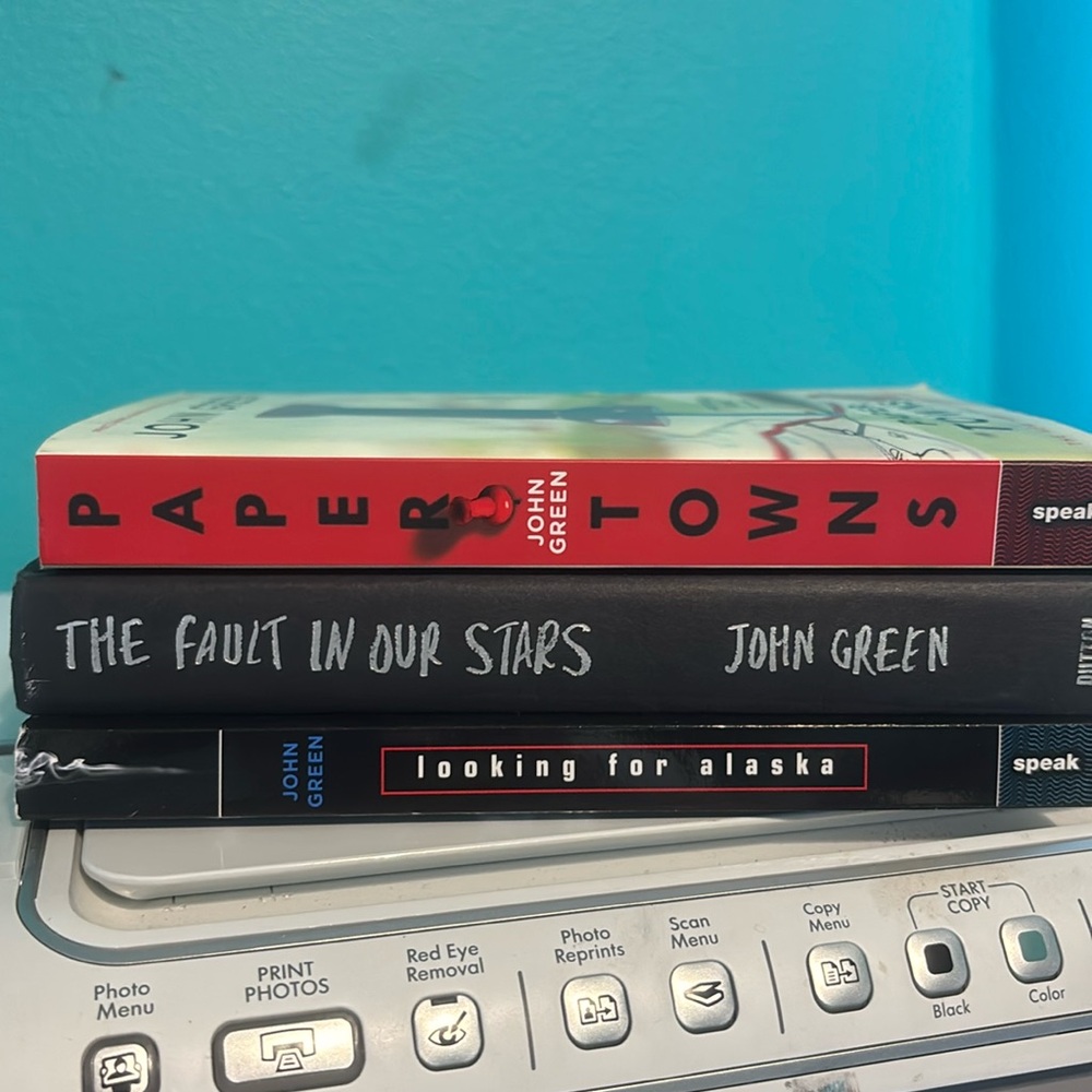 John Green Book Set of 3 Paper Towns, The Fault in Our Stars, Looking for Alaska